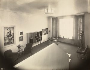 La sala de estar en la casa del Sr. John A. Dunbar, 50 East 77th Street, Nueva York, 1931 de Byron Company